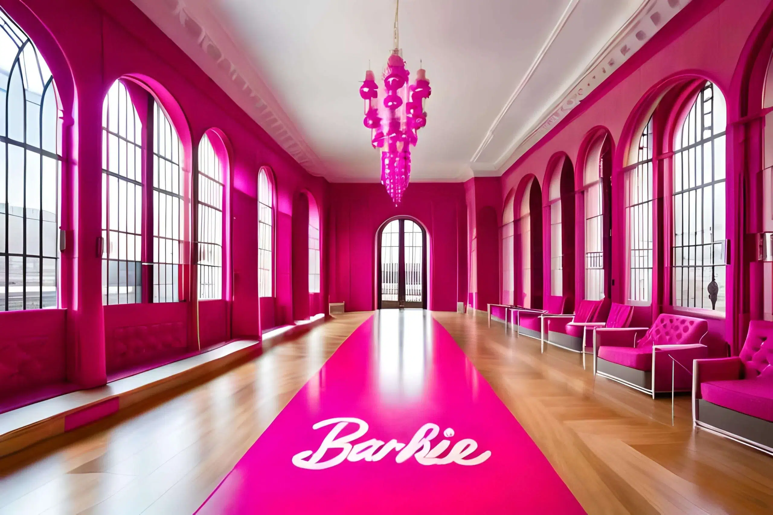 Barbie, barbie doll, barbie background, pink background,